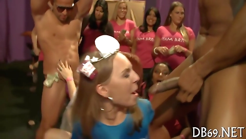 Blonde brunette fucked in the doggy style and missionary