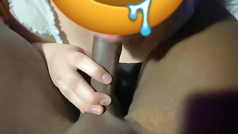 Busty brunette gets her tight pussy fucked with a big dick