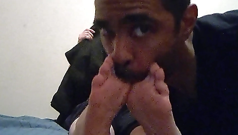 Foot fetish cam with a beautiful girl in a tight dress