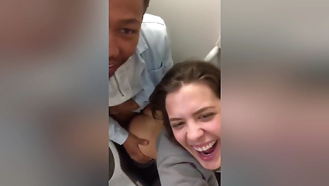 Brunette blonde slut fucked hard by a massive black cock