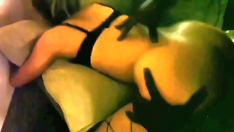 Brunette blonde with black hair is getting penetrated