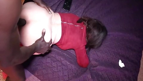 Brunette is going to suck a big dick like a whore in this scene