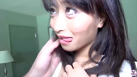 Japanese girlfriend gets banged in POV in homemade video