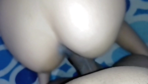 Amateur brunette teen with big tits fucks her big cock