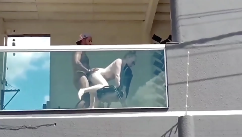 Blonde is caught cheating at the workplace and she sucks the cock