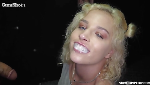 Blonde with a perfect body gets fucked hard by a guy