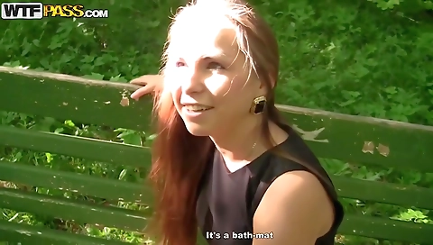 Busty brunette milf gets her face fucked by two dicks