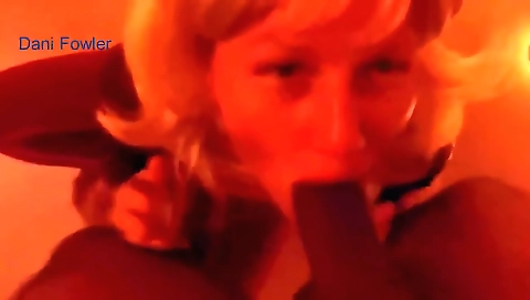 Blonde takes cock into her mouth and spreads her legs