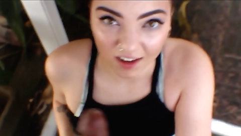 Charming ebony babe in a pool is getting a big black cock