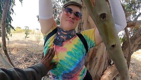 My beautiful tattooed body in outdoor puffy pussy video